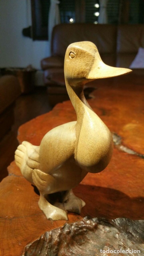 Antig&uuml;edades: PATO DE MADERA DE OLIVO..? - Foto 2