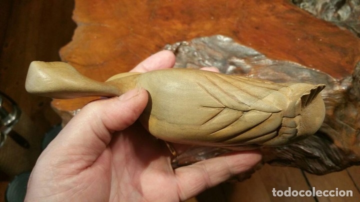 Antig&uuml;edades: PATO DE MADERA DE OLIVO..? - Foto 3