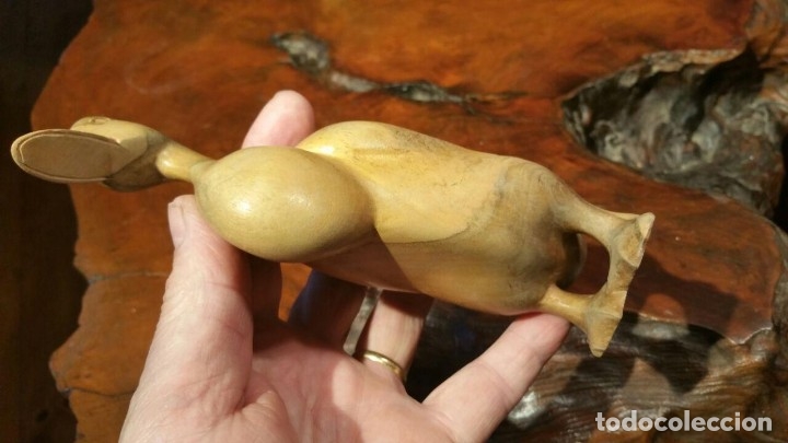 Antig&uuml;edades: PATO DE MADERA DE OLIVO..? - Foto 5