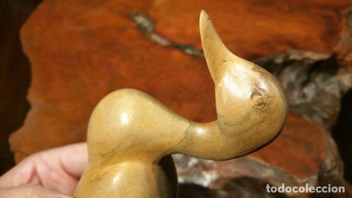 Antig&uuml;edades: PATO DE MADERA DE OLIVO..? - Foto 7