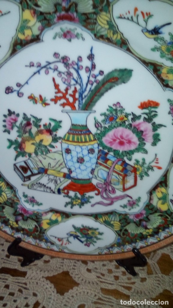 Antig&uuml;edades: Plato porcelana China - Foto 2
