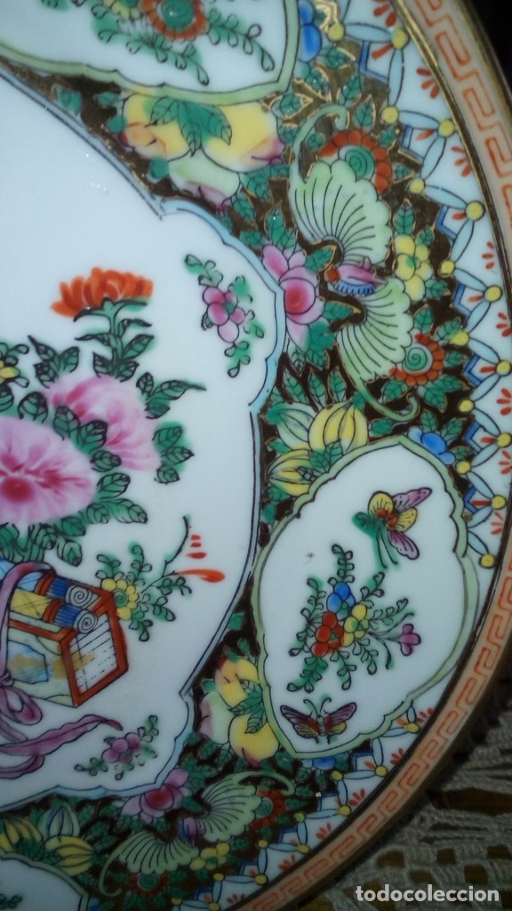 Antig&uuml;edades: Plato porcelana China - Foto 3