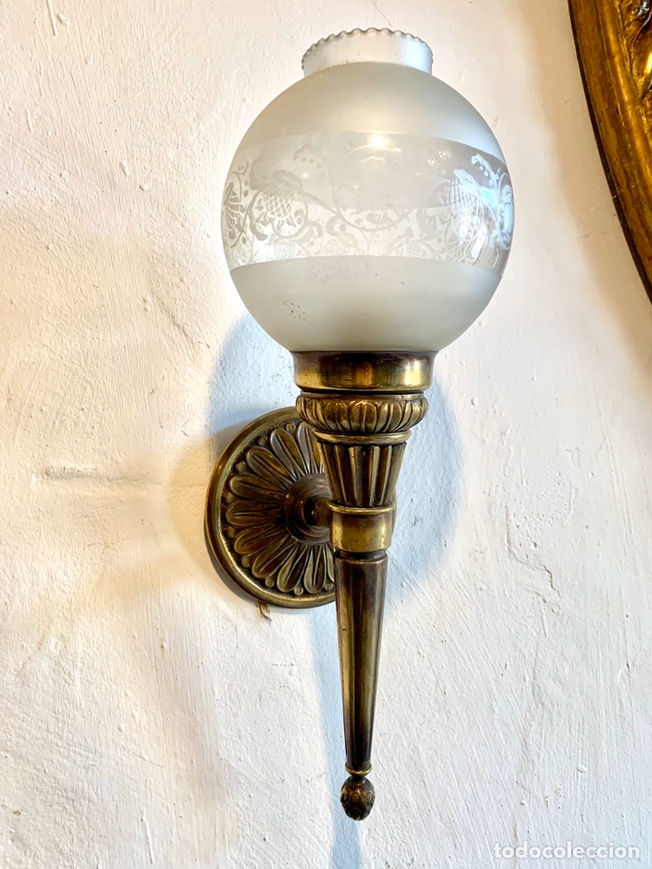 Antig&uuml;edades: APLIQUE DE BRONCE - Foto 1