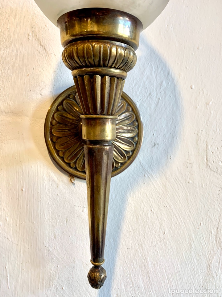 Antig&uuml;edades: APLIQUE DE BRONCE - Foto 3