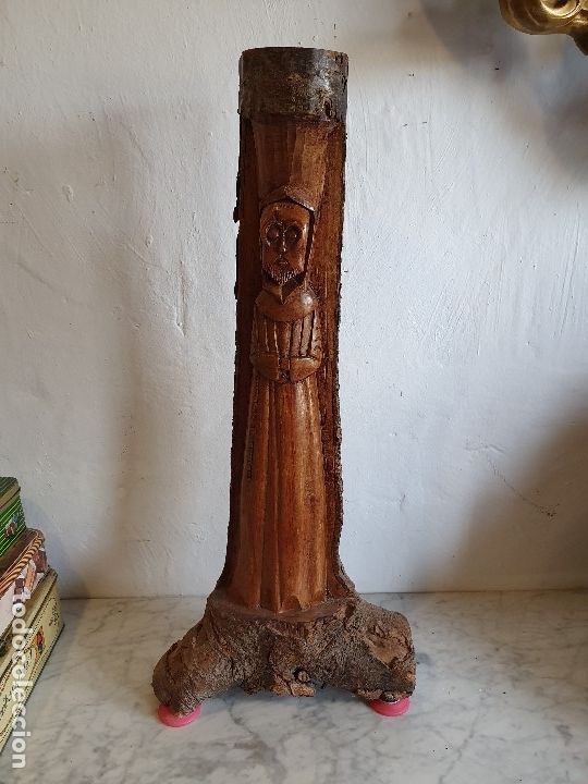 Antig&uuml;edades: TALLA MONGE EN MADERA - Foto 1