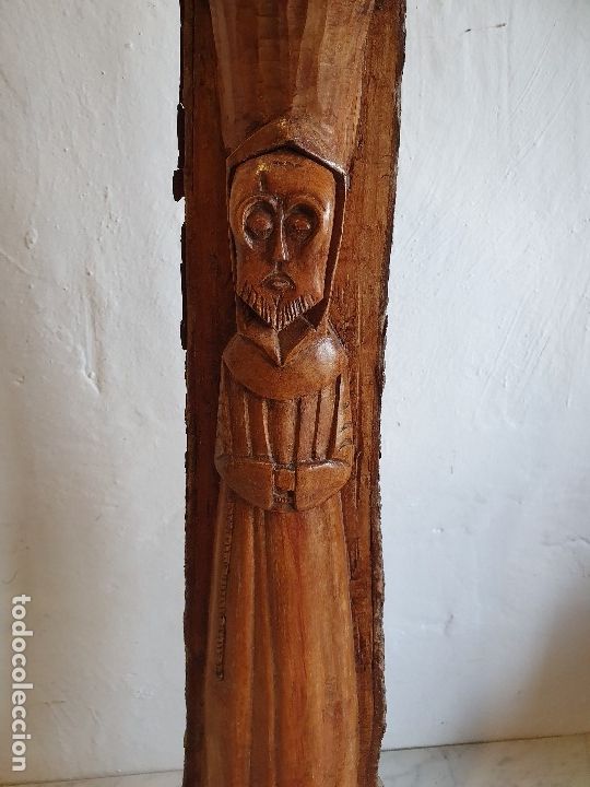 Antig&uuml;edades: TALLA MONGE EN MADERA - Foto 2