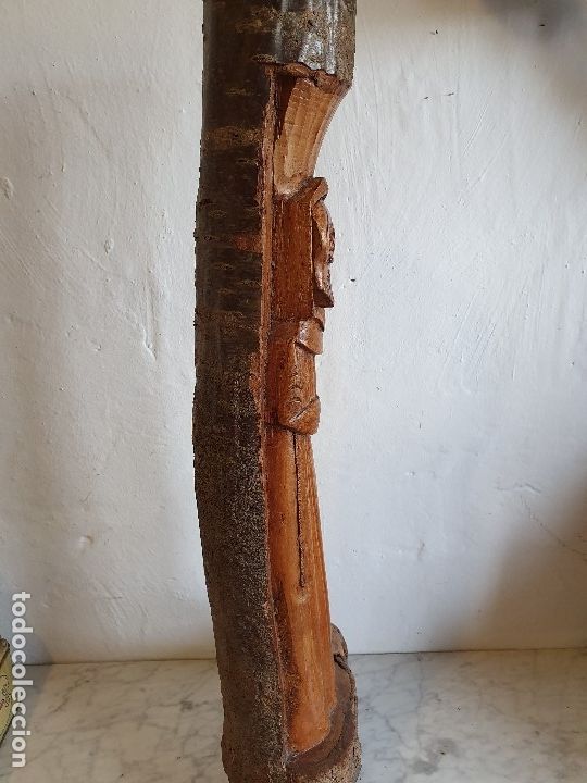 Antig&uuml;edades: TALLA MONGE EN MADERA - Foto 3