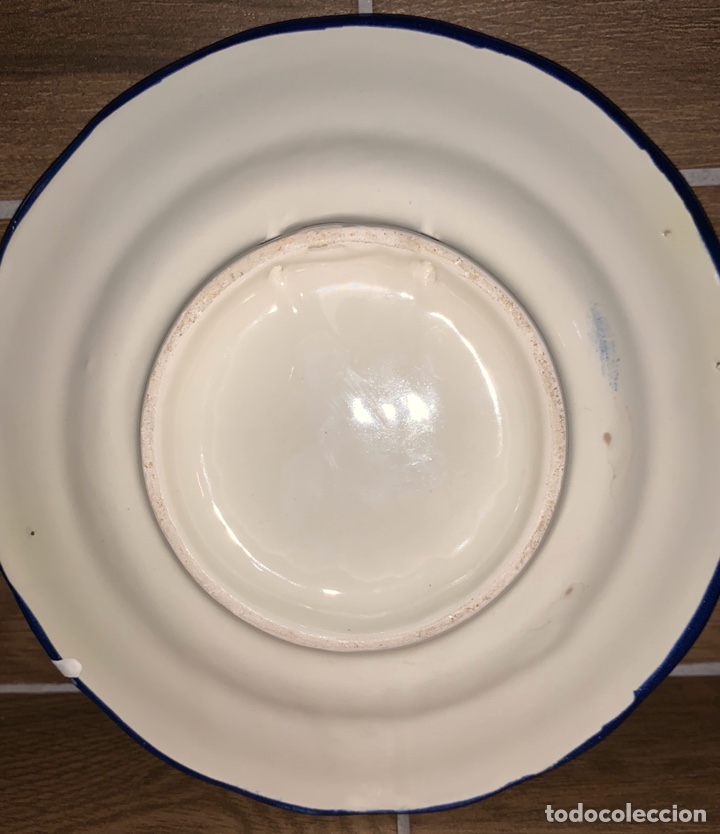 Antig&uuml;edades: Plato de cer&aacute;mica pintada a mano - Foto 3