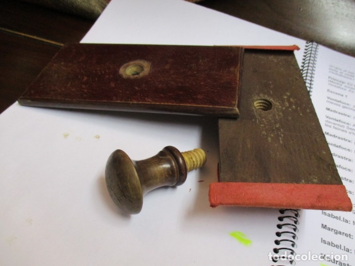 Antig&uuml;edades: secante de oficina de madera - Foto 3