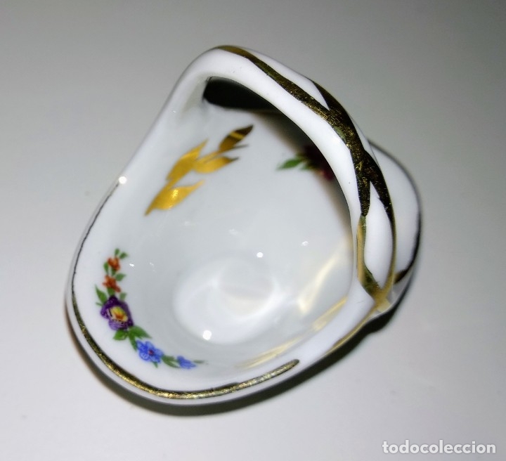 Antig&uuml;edades: CERAMICA PORCELANA EME ESPA&Ntilde;A ESPA&Ntilde;OLA CESTA CESTILLO