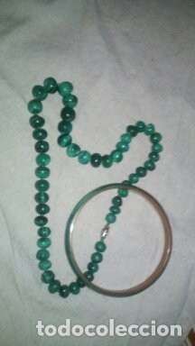Antig&uuml;edades: Collar y brazalete de Malaquita - Foto 2