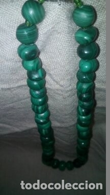 Antig&uuml;edades: Collar y brazalete de Malaquita - Foto 7
