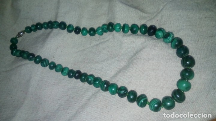 Antig&uuml;edades: Collar y brazalete de Malaquita - Foto 10