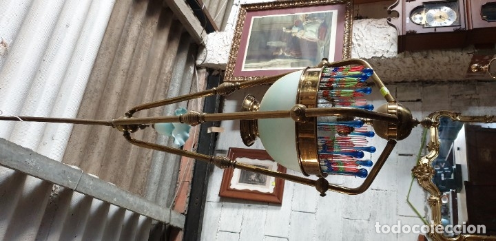 Antig&uuml;edades: L&aacute;mpara de metal - Foto 1