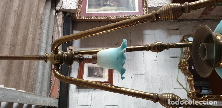Antig&uuml;edades: L&aacute;mpara de metal - Foto 4