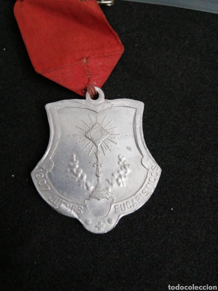 Antig&uuml;edades: Antigua medalla 1907. Aluminio - Foto 3