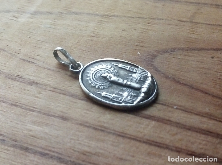 Antig&uuml;edades: MEDALLA PLATA VIRGEN DEL PILAR. - Foto 2