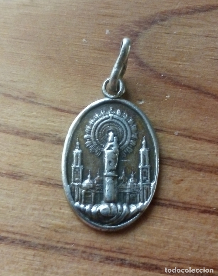 Antig&uuml;edades: MEDALLA PLATA VIRGEN DEL PILAR. - Foto 1
