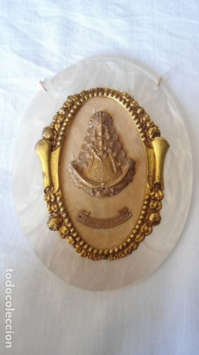 Antig&uuml;edades: ANTIGUA PLACA DE LA VIRGEN DEL ROCIO DE ALMONTE - Foto 1