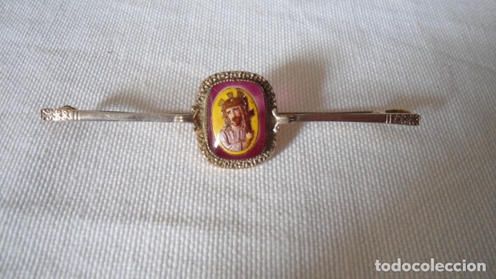 Antig&uuml;edades: ANTIGUO ALFILER CON CRISTO - Foto 6