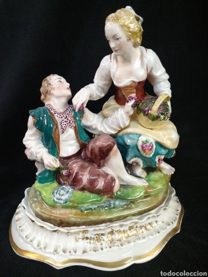 Antiquit&auml;ten: Bonita figura de porcelana firma G. Hispania???