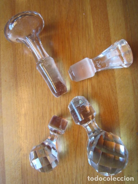 Antiques: Tapones de cristal tallado