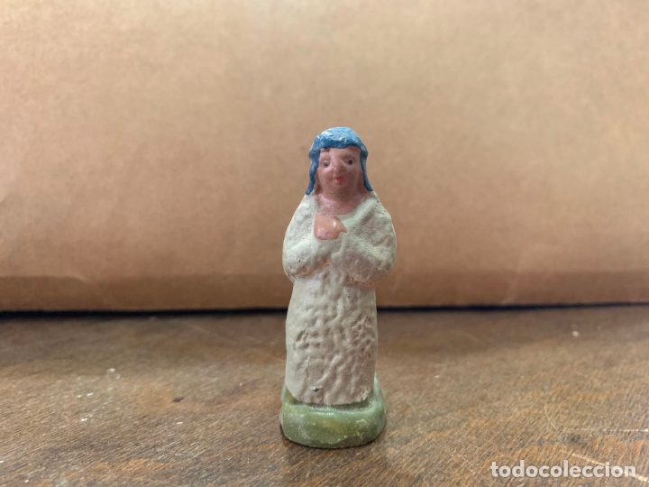 Antiques: ANTIGUA FIGURA DE BELEN DE TERRACOTA - NACIMIENTO - MEDIDA 6.5X3.8 CM