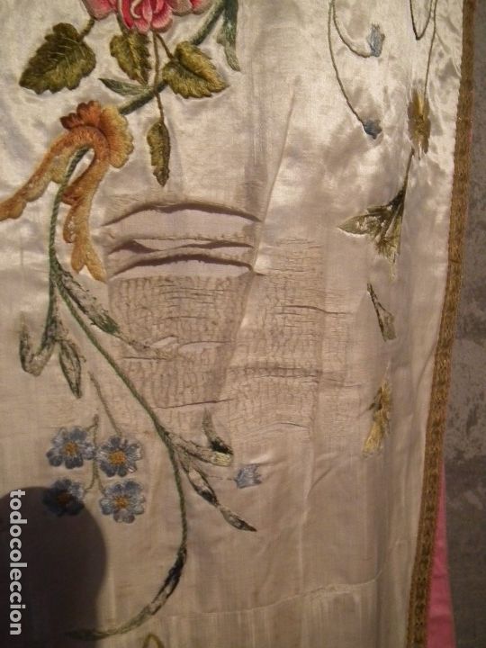 Antig&uuml;edades: CASULLA BRODADA SEDA ANTIGUA - Foto 10