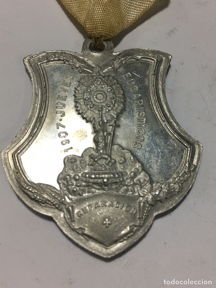 Antig&uuml;edades: MEDALLA 1907. JUEVES EUCARISTICO - Foto 2