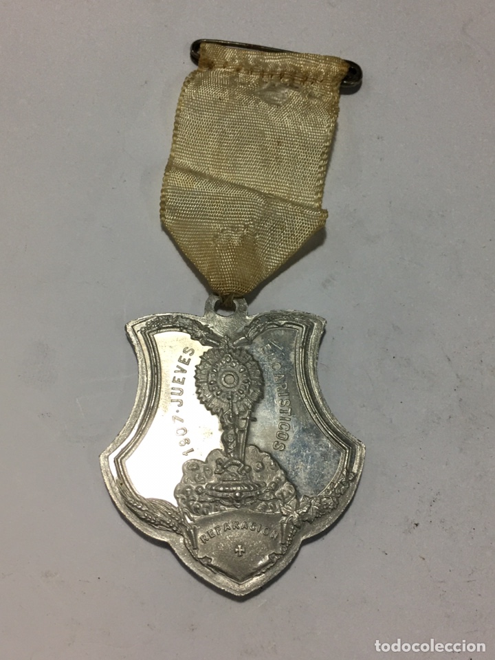 Antig&uuml;edades: MEDALLA 1907. JUEVES EUCARISTICO - Foto 1