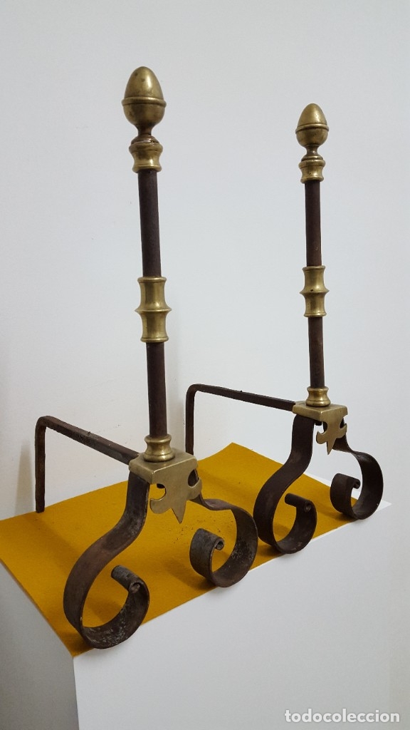 Antig&uuml;edades: Morillos de chimenea. - Foto 2