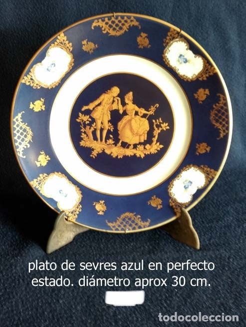 Antig&uuml;edades: Plato porcelana Sevres - Foto 1