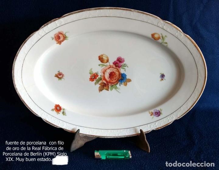 Antig&uuml;edades: Fuente de porcelana KPM - Foto 1