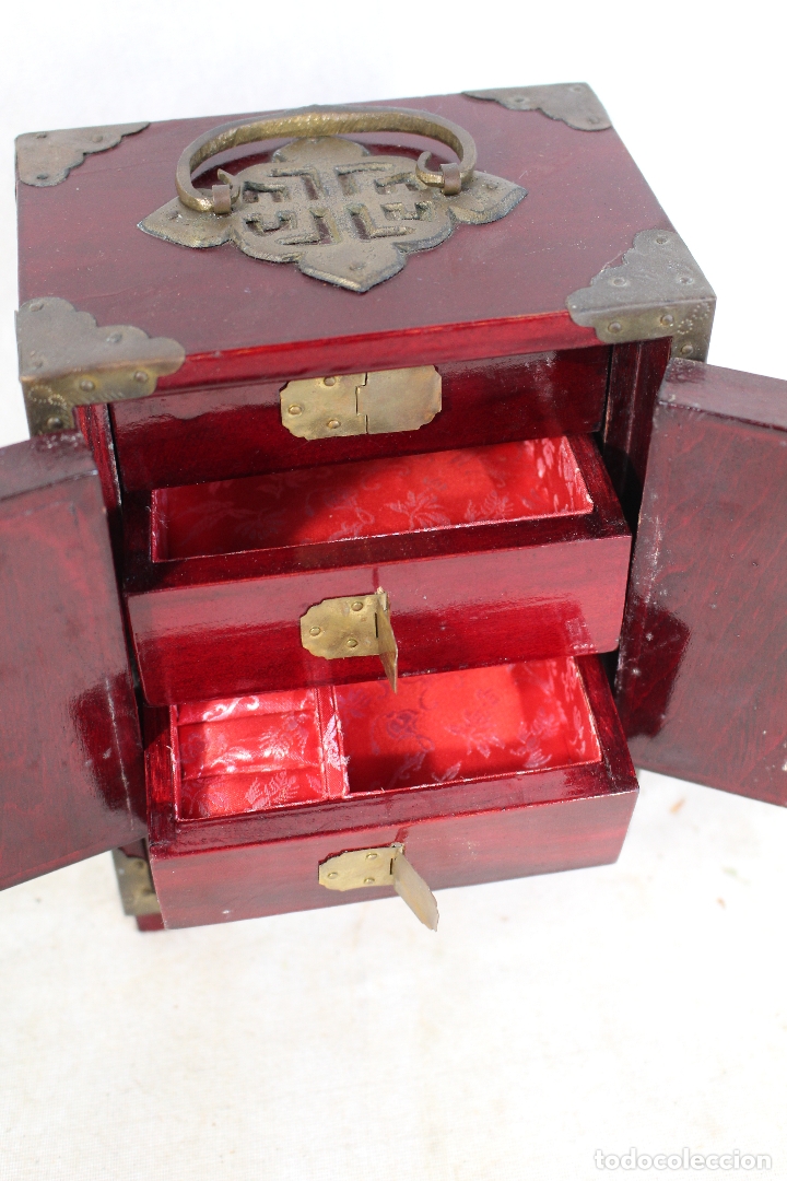 Antig&uuml;edades: caja joyero oriental - Foto 3