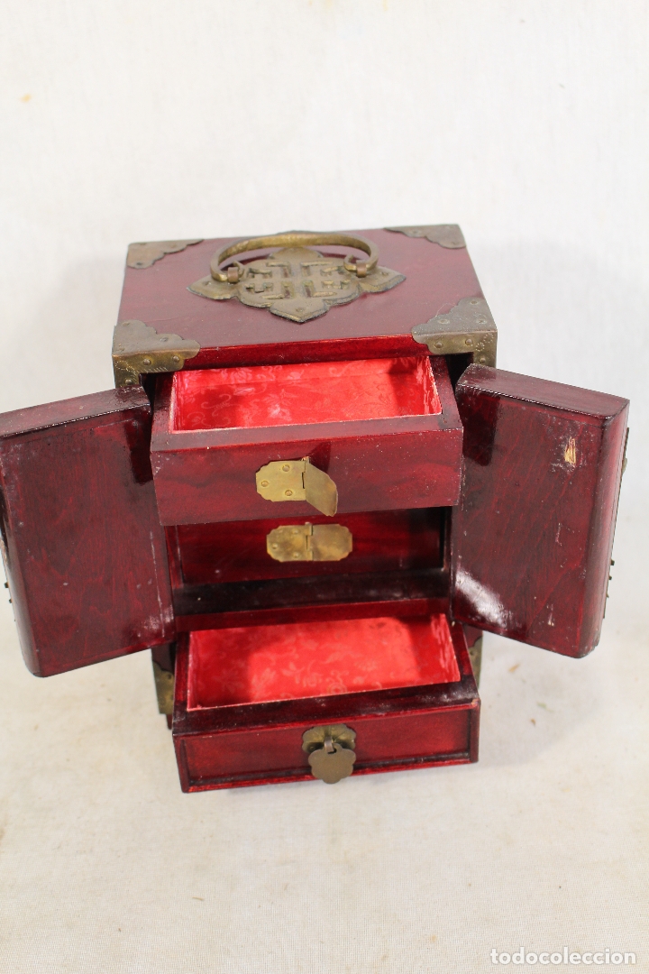 Antig&uuml;edades: caja joyero oriental - Foto 4