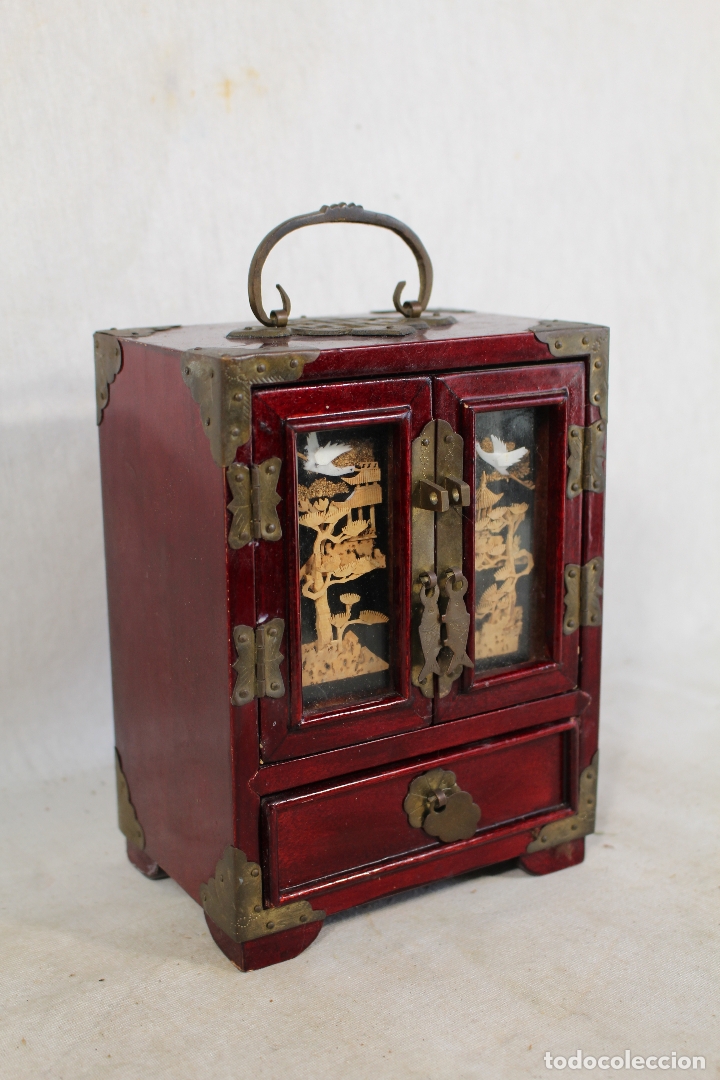 Antig&uuml;edades: caja joyero oriental - Foto 6