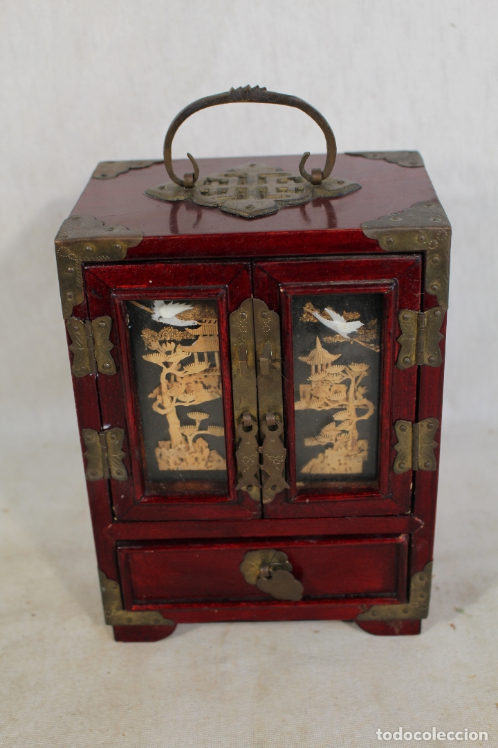 Antig&uuml;edades: caja joyero oriental - Foto 7