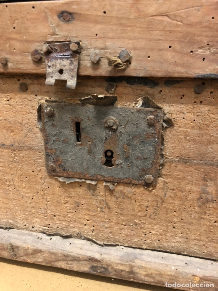 Antig&uuml;edades: Ba&uacute;l de madera antiguo - Foto 4