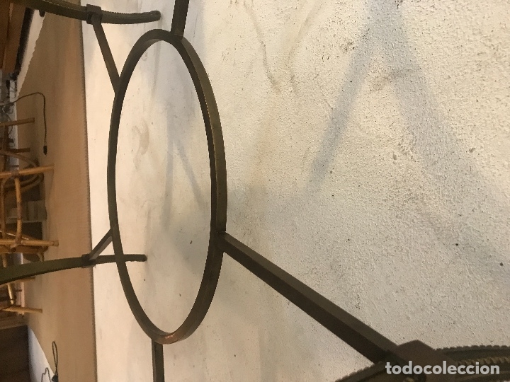 Antig&uuml;edades: MESA DE CENTRO BRONCE Y CRISTAL 1940 - Foto 6