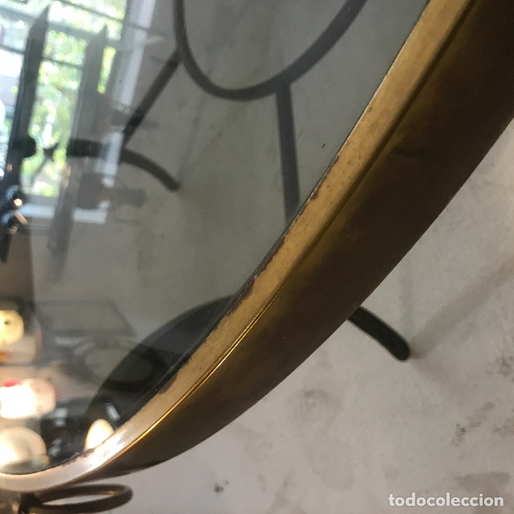 Antig&uuml;edades: MESA DE CENTRO BRONCE Y CRISTAL 1940 - Foto 9