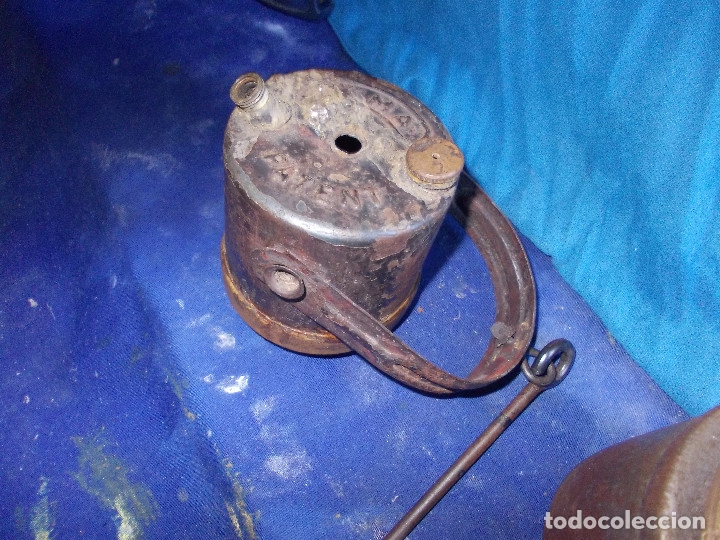 Antig&uuml;edades: lampara-carburo de minas - Foto 4