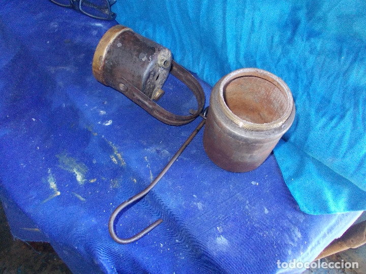Antig&uuml;edades: lampara-carburo de minas - Foto 6