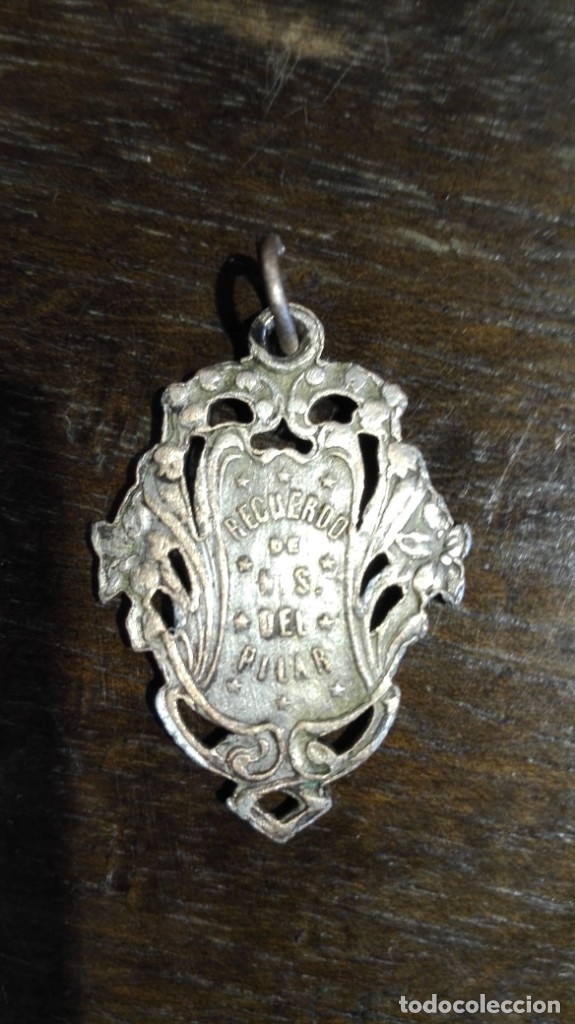 Antig&uuml;edades: Medalla de la Virgen del Pilar - Foto 2