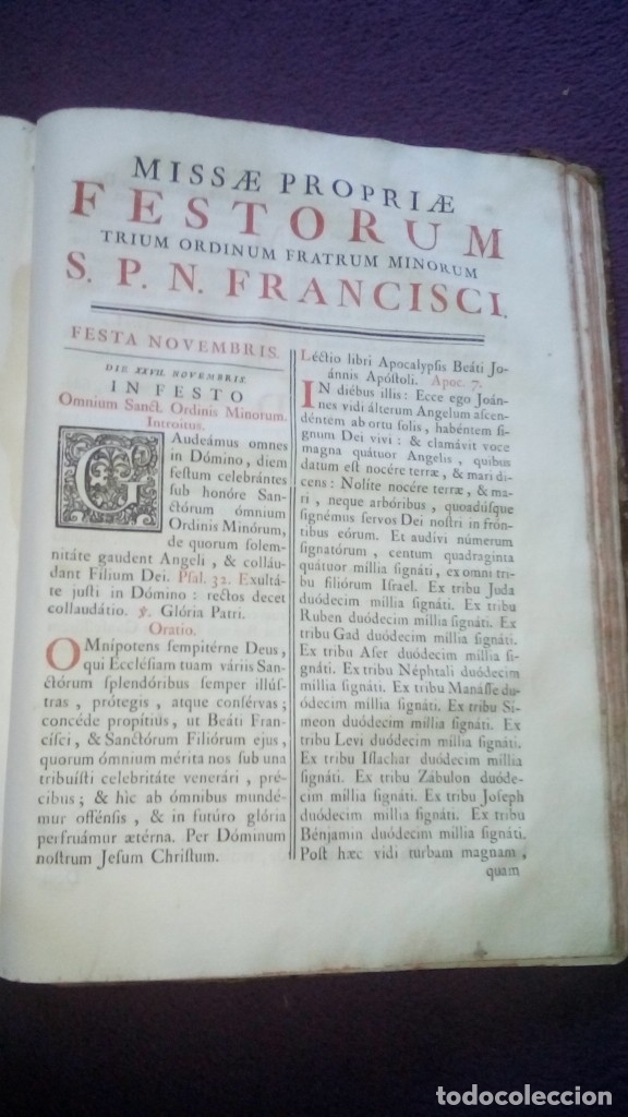 Antig&uuml;edades: Misal Latin a&ntilde;o 1782 - Foto 16