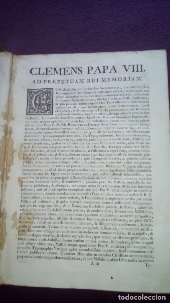 Antig&uuml;edades: Misal Latin a&ntilde;o 1782 - Foto 21