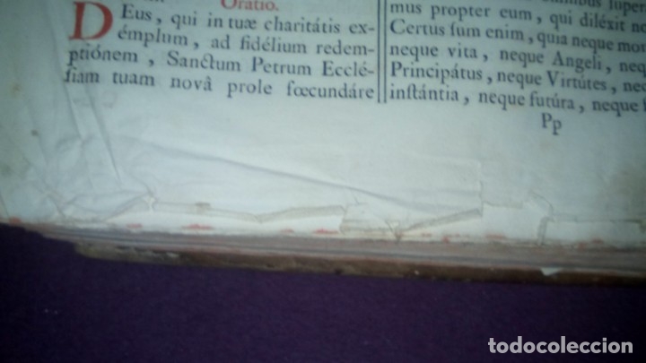 Antig&uuml;edades: Misal Latin a&ntilde;o 1782 - Foto 25