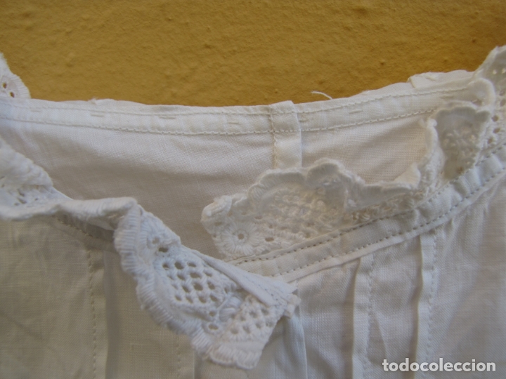 Antig&uuml;edades: Camisa indumentaria. Puntillas - Foto 4