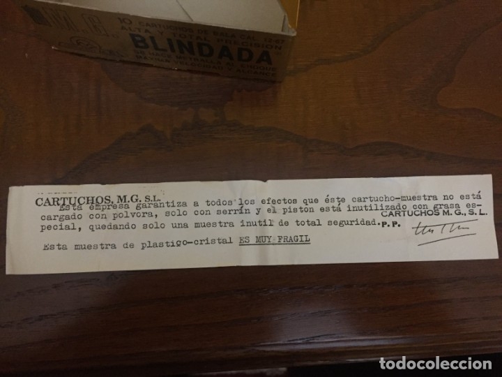 Antig&uuml;edades: Bala pisapapeles - Foto 2