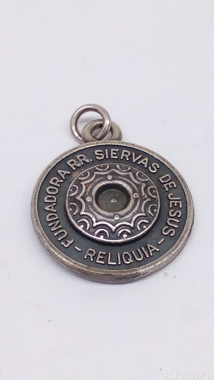 Antig&uuml;edades: Medalla religiosa de plata - Foto 2