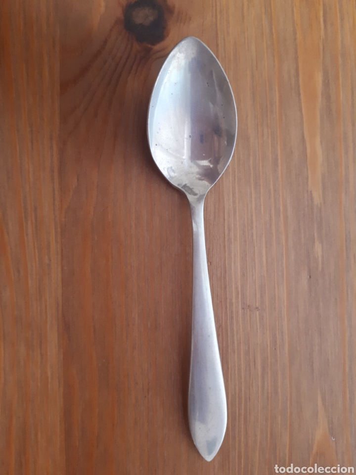 Antig&uuml;edades: Cuchara cucharilla postre alpaca - Foto 1